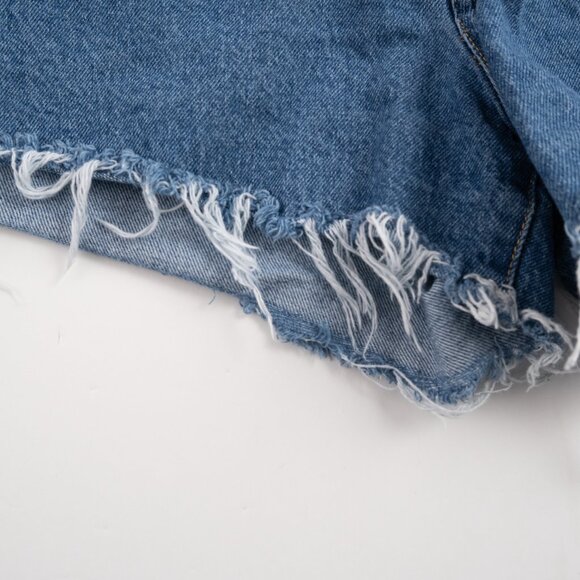 H&M Vintage Shorts High Waist button fly Jean shorts size 12 - Picture 6 of 8